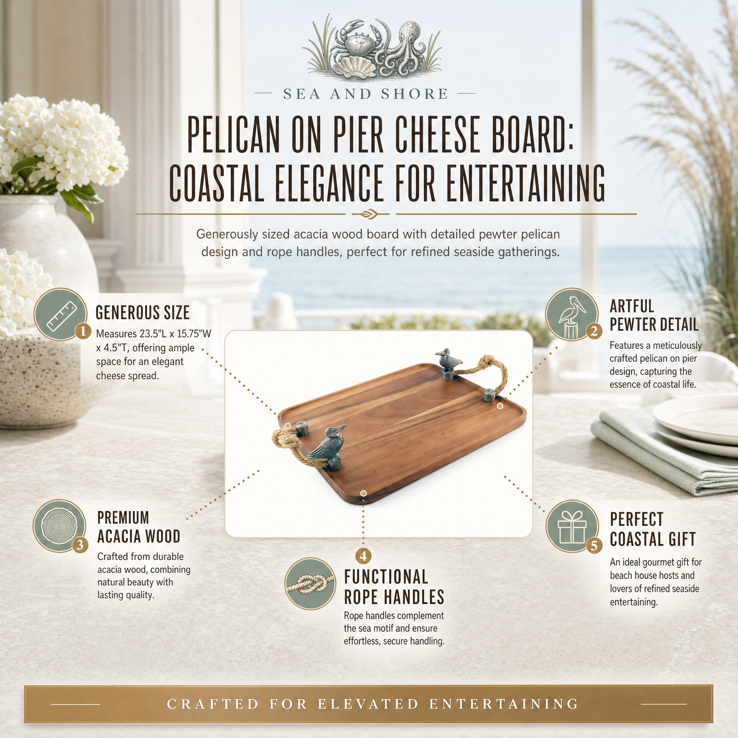 Pelican on Pier Cheese Board