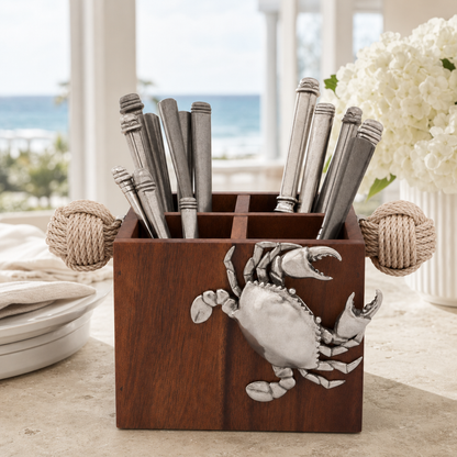 Crab Flatware Caddy