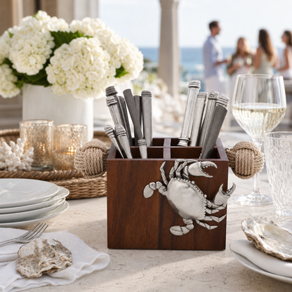 Crab Flatware Caddy