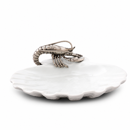 Shrimp Porcelain Shell Plate