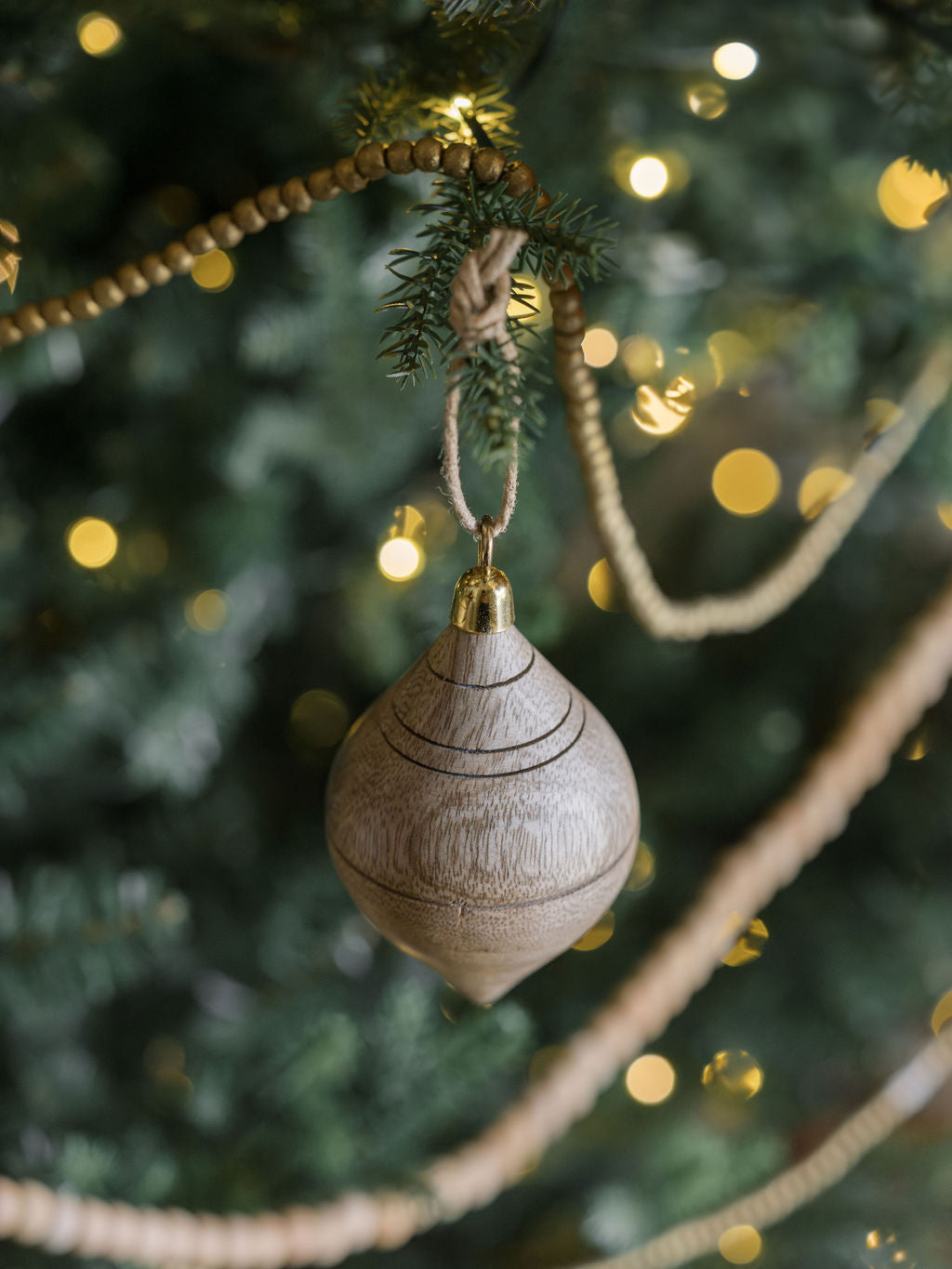 Natural Mango Wood Ornament