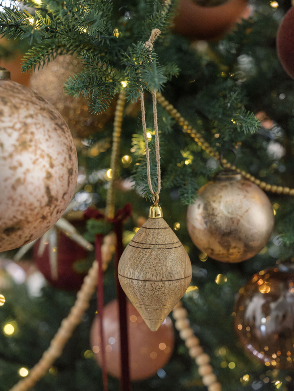 Natural Mango Wood Ornament