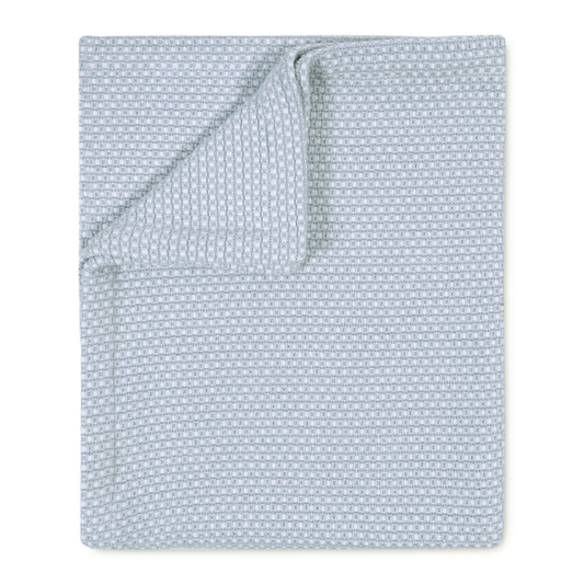 Pasco Yarn Dyed Throw Blanket, Pearl Blue
