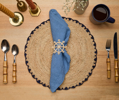 Ship Wheel Napkin Ring, Set of 4