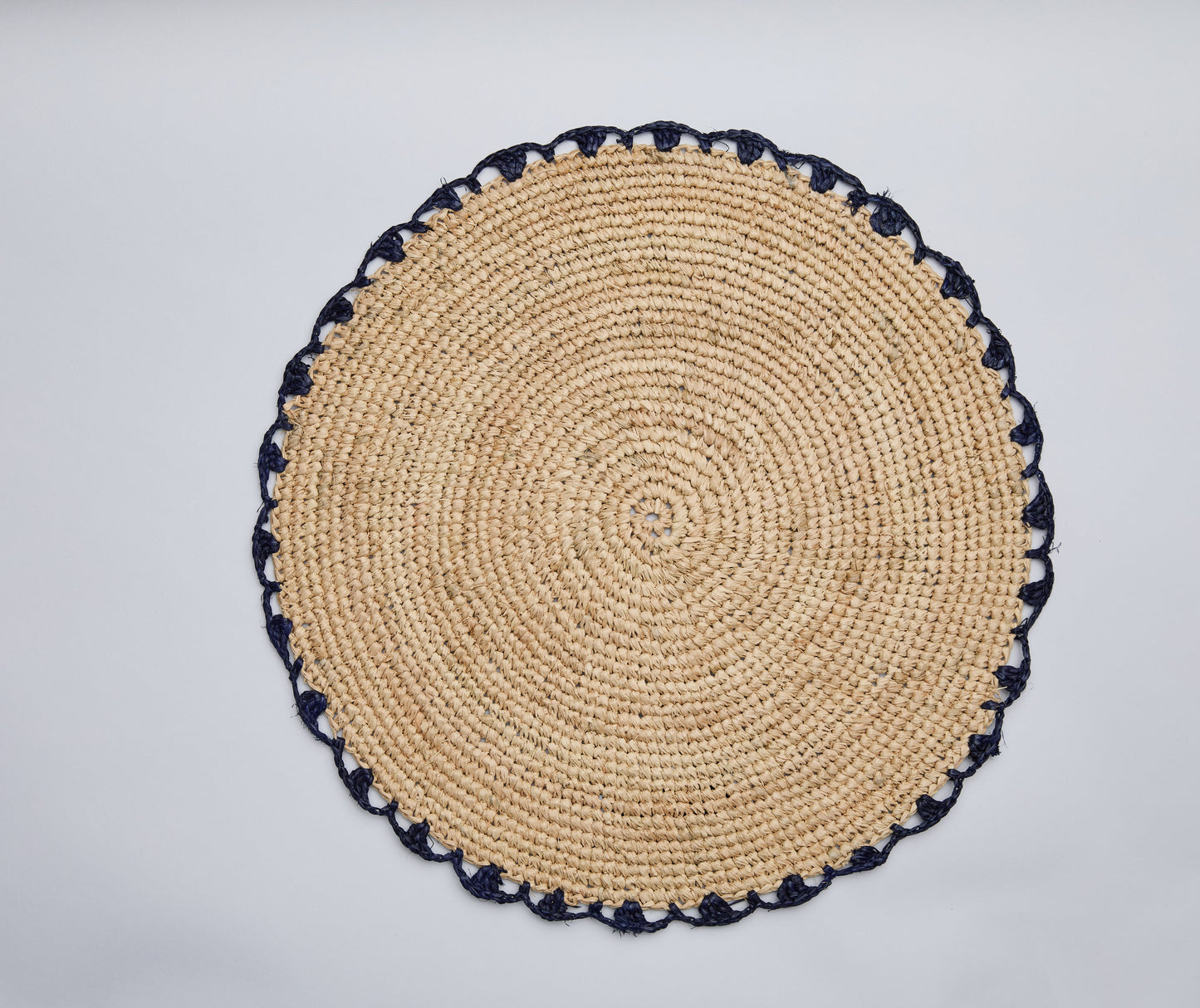 Handwoven Aura Blue Edge Placemat