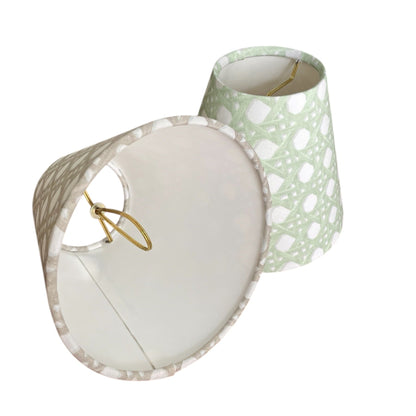 Sally Rattan Sconce Shade, Blue