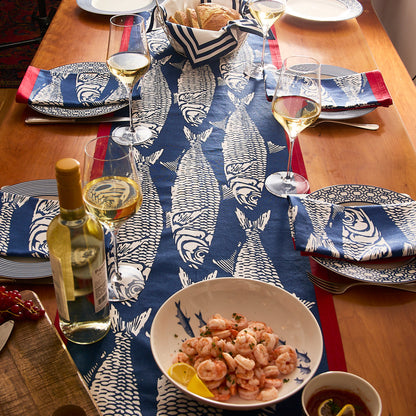 Sardines Dinner Napkins, Set of 4