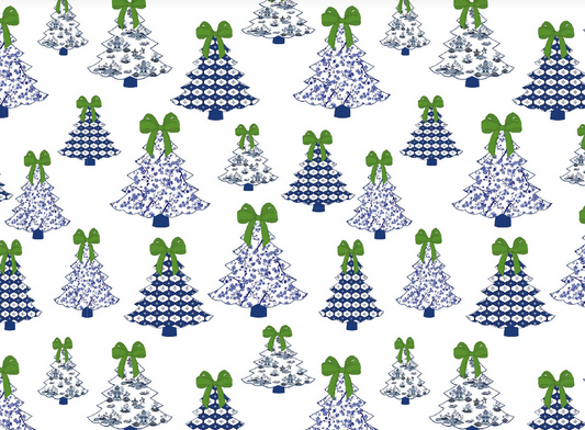 Christmas Tree with Green Bow