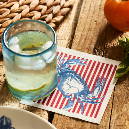Seaside Stripes Cocktail Napkin Roll