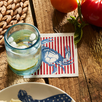 Seaside Stripes Cocktail Napkin Roll