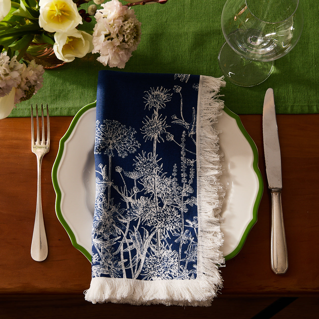 Summer Blues Dinner Napkins, Set of 4