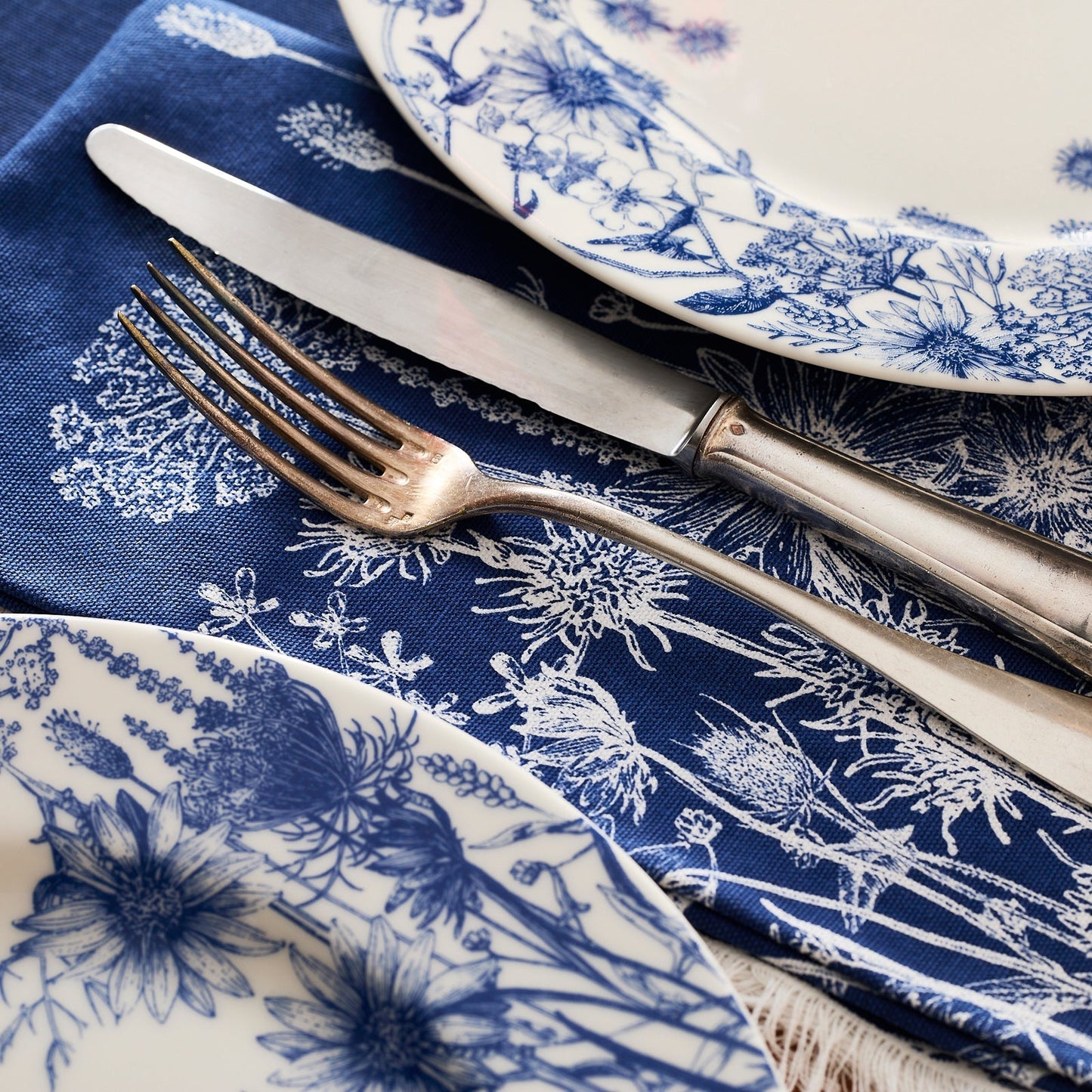 Summer Blues Dinner Napkins, Set of 4