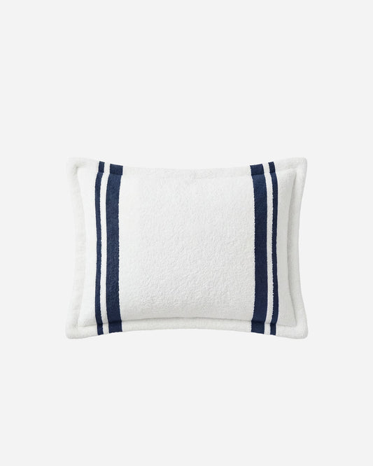 Amarena Snug Striped Sham Set - Coastal Striped Pillow Shams, Beach House Bedroom Decor