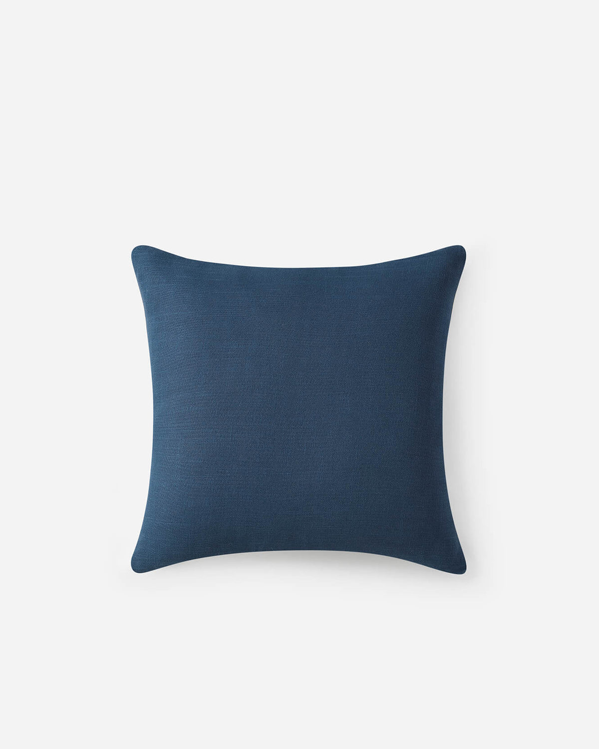 Blue crane print cotton decorative pillow