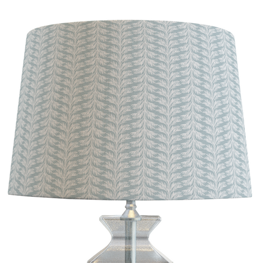 Sabal Stripe Lampshade, Sky Blue