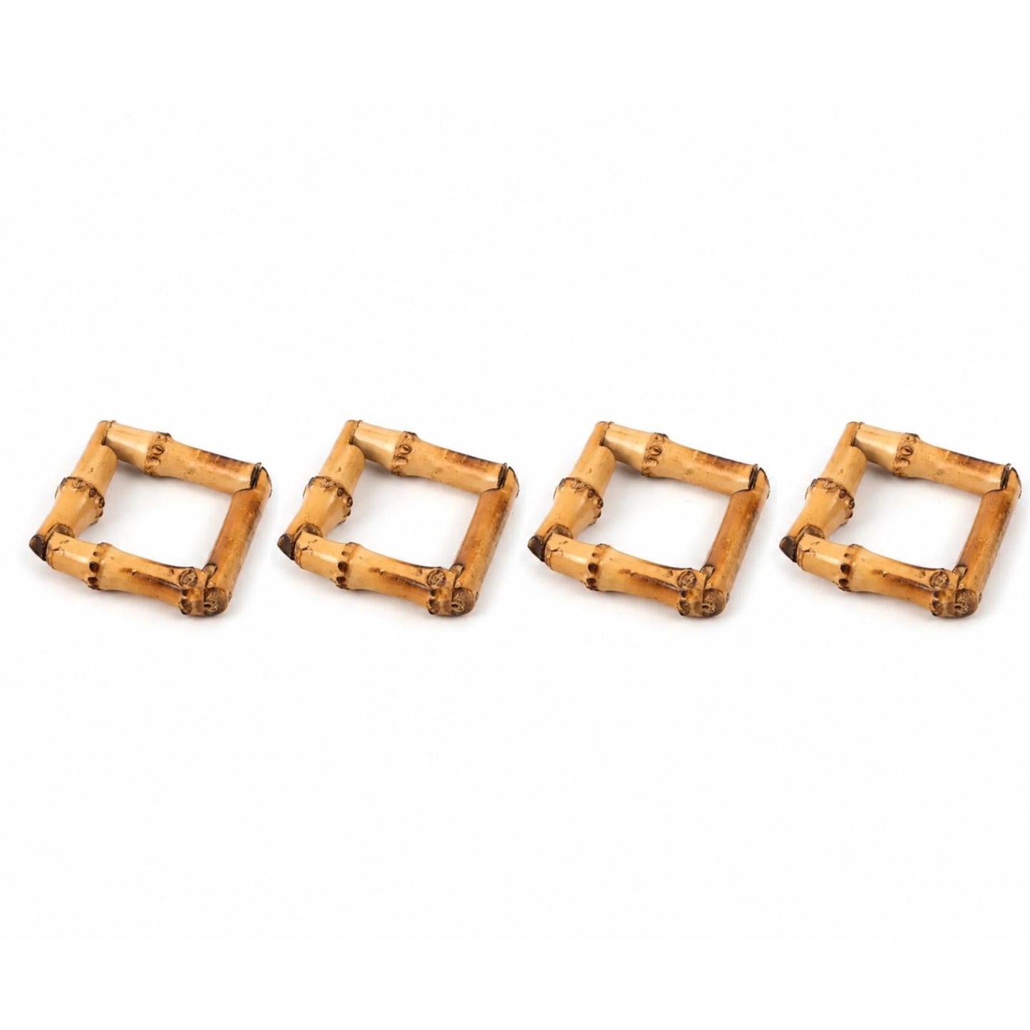 Square Bamboo Napkin Ring (Set of 4)