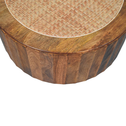 Artisan Furniture Solid Wood Rivera Rattan Coffee Table