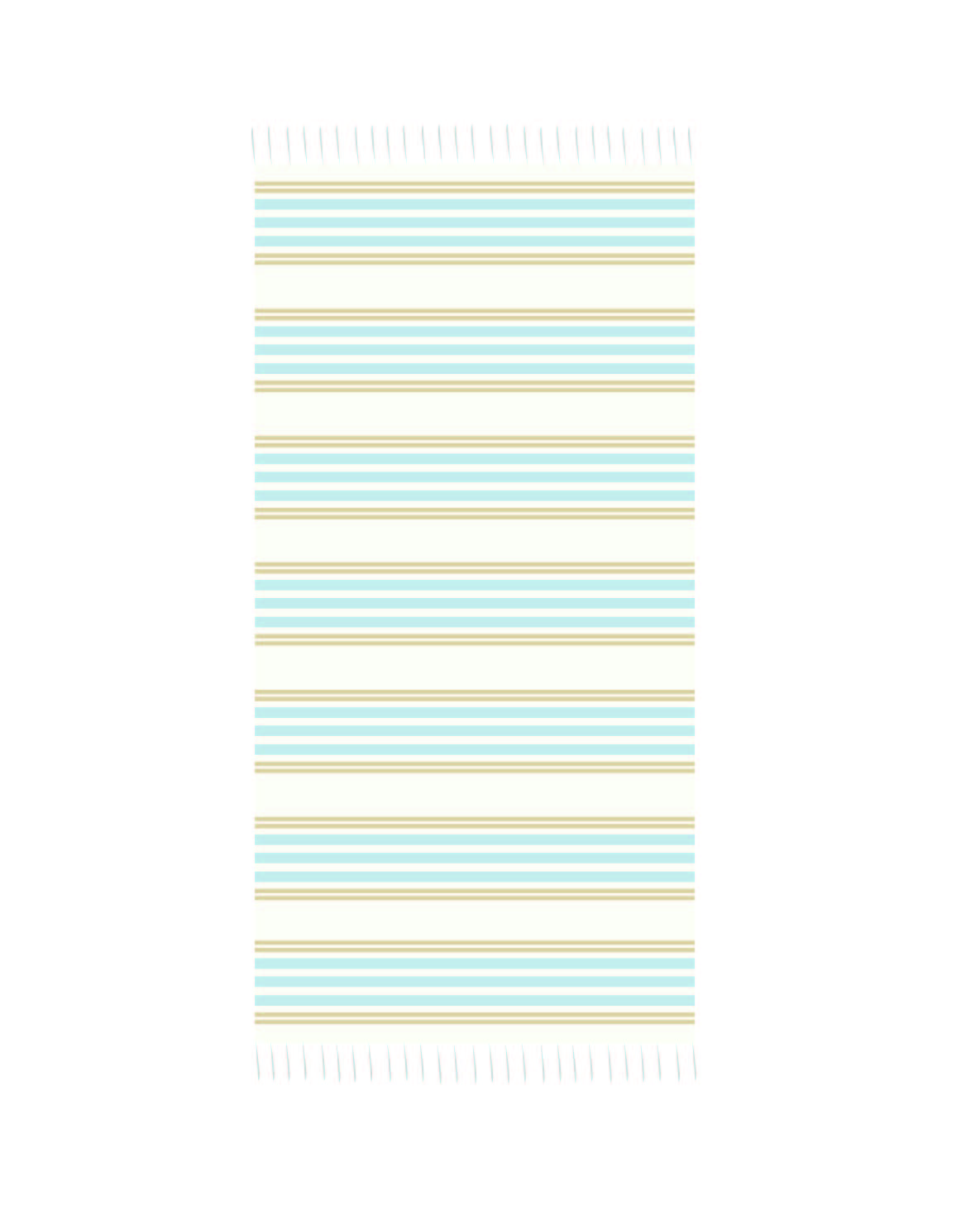 Handloom Turkish Hammam Towel, Blue & Yellow