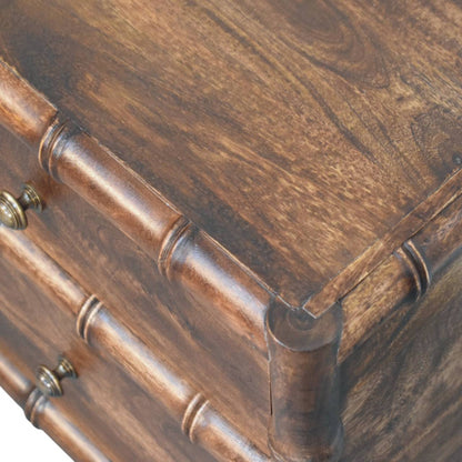 Solid Wood Bamboo Frame Nightstand