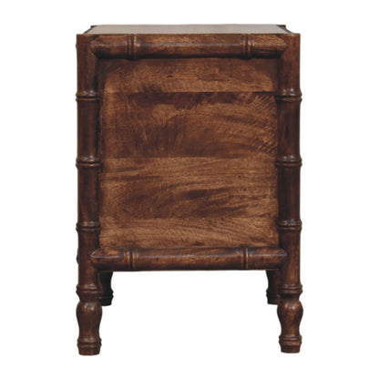 Solid Wood Bamboo Frame Nightstand