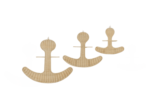 Rattan Anchor Wall Decor, Set of 3