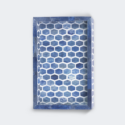 Gramercy Bone Inlay Tray & Coasters Gift Box Set