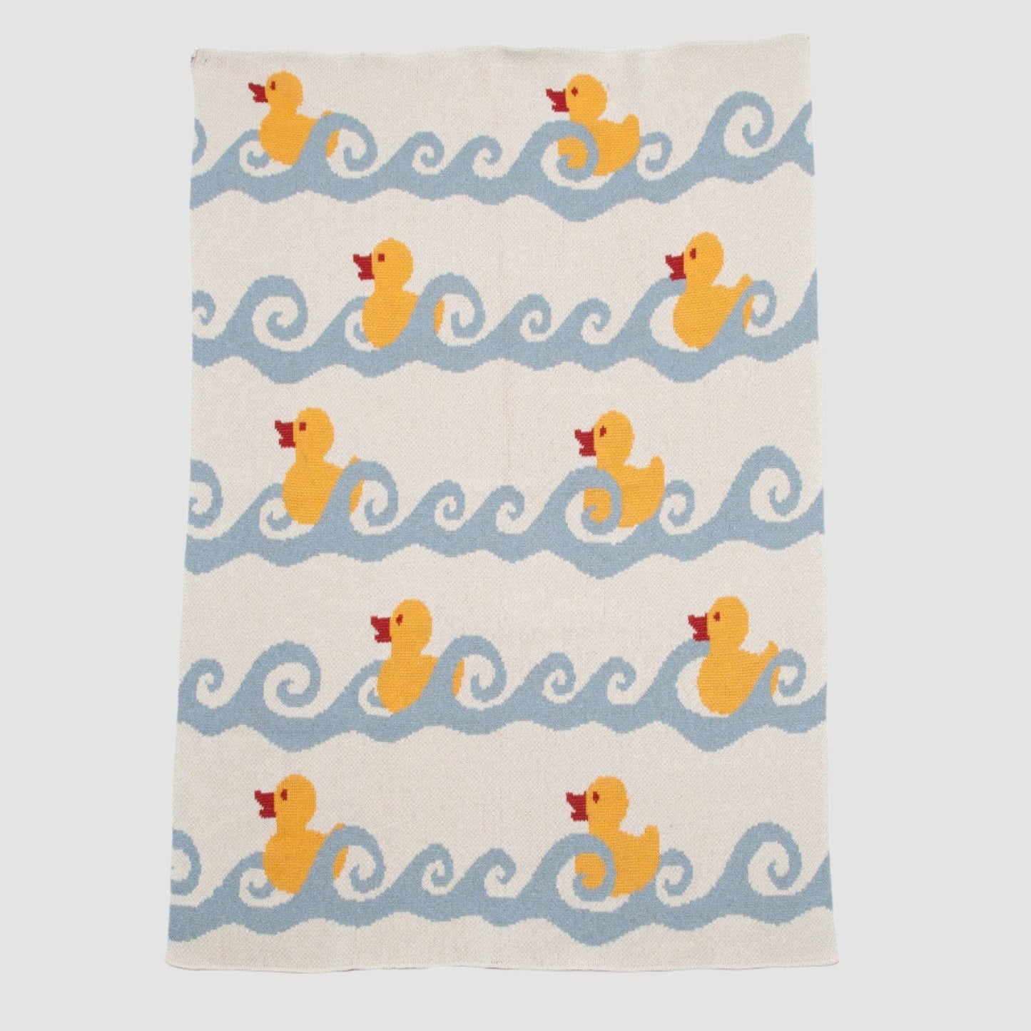 Baby Cotton Knit Blanket - Ducky