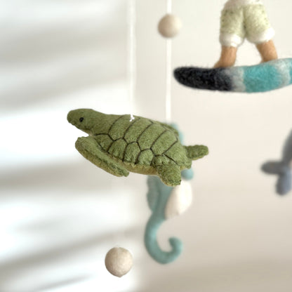 Baby Mobile - Surfer Boy & Ocean Creatures