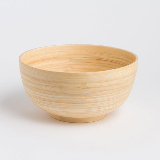 natural bamboo salad bowl