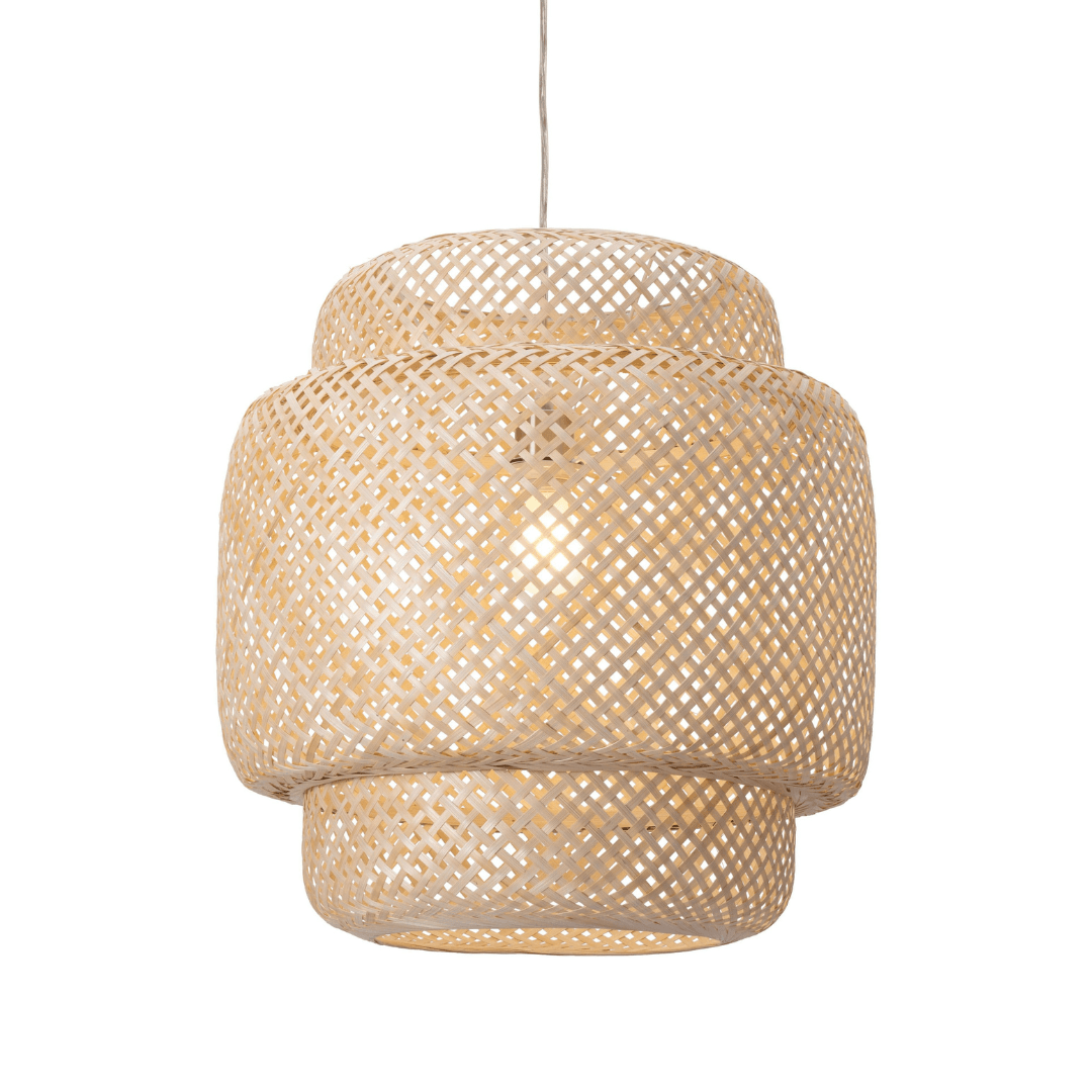 rattan ceiling light fixture