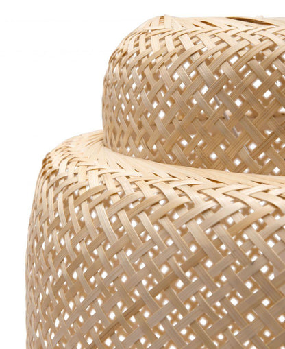 a close up of a wicker basket on a white background