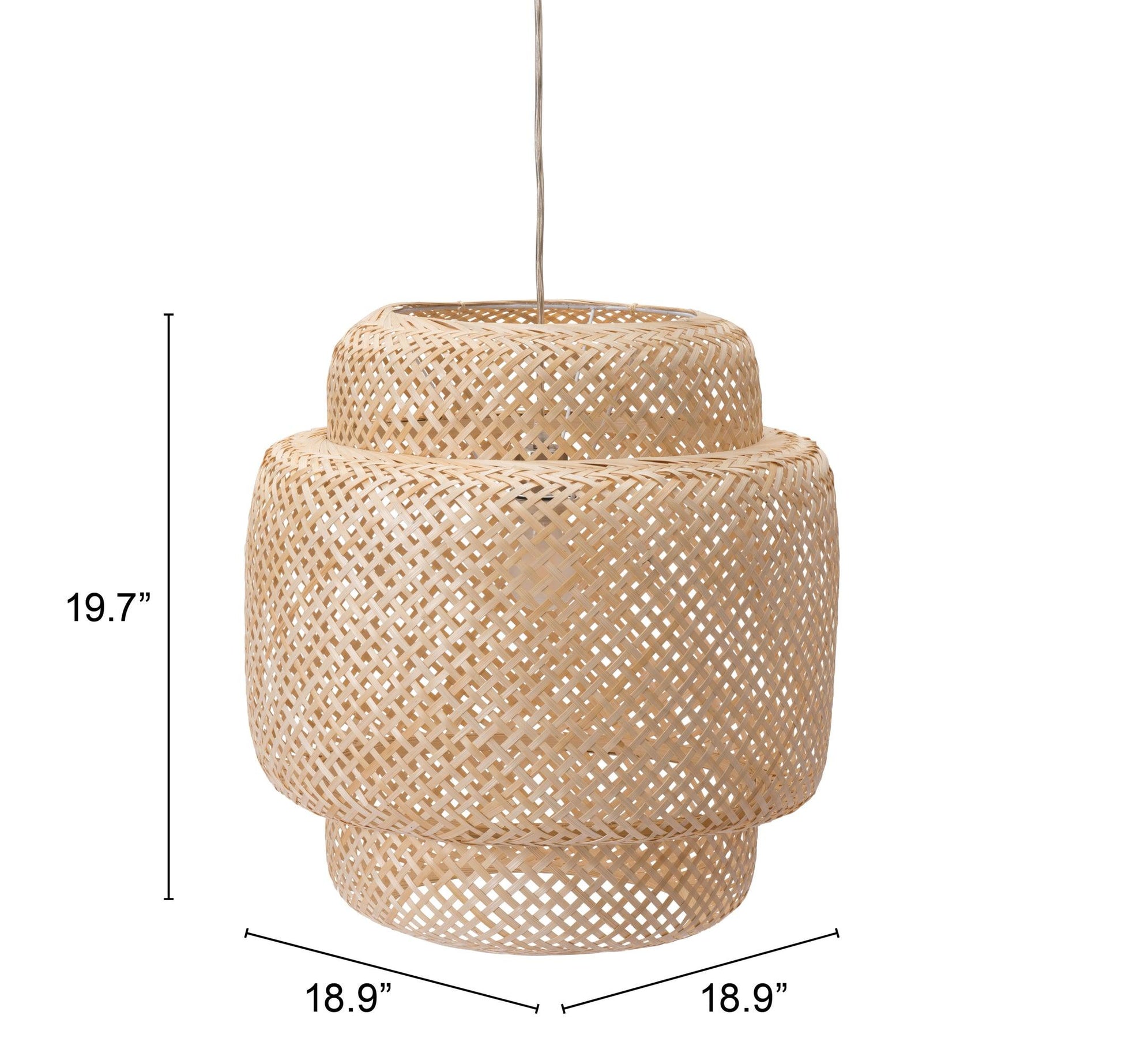 the measurements of a hanging basket