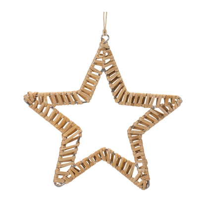 rattan star ornament