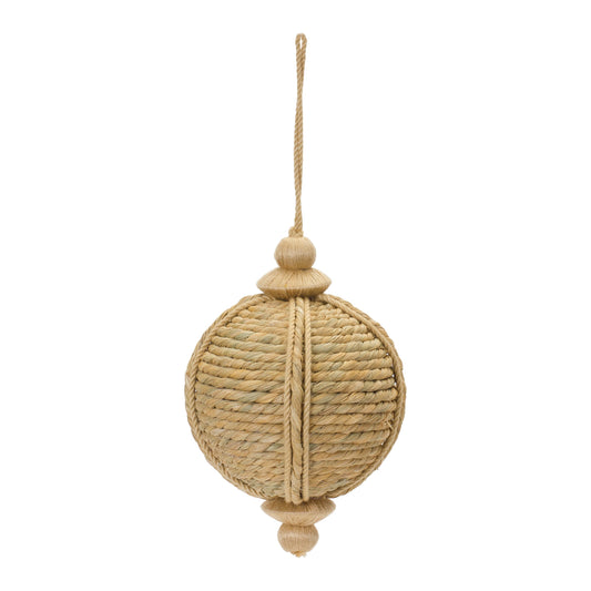 natural jute christmas ball ornament