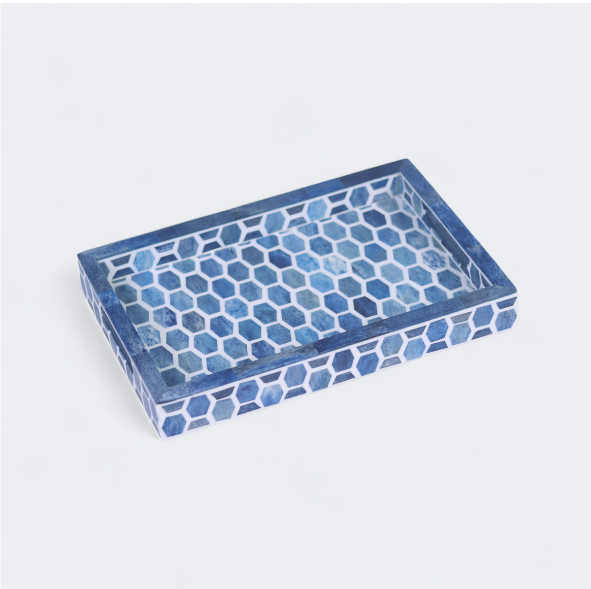 Gramercy Bone Inlay Tray & Coasters Gift Box Set