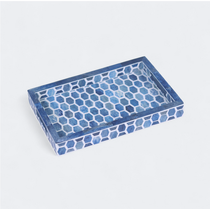Gramercy Bone Inlay Tray & Coasters Gift Box Set