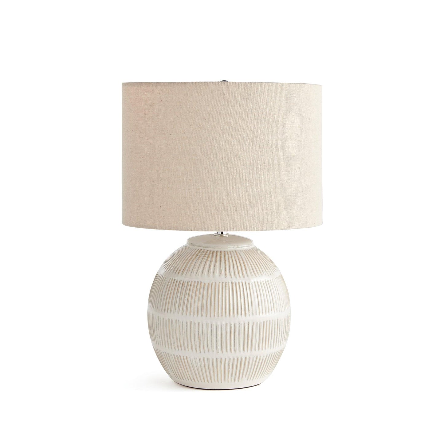 white round lamp with etching