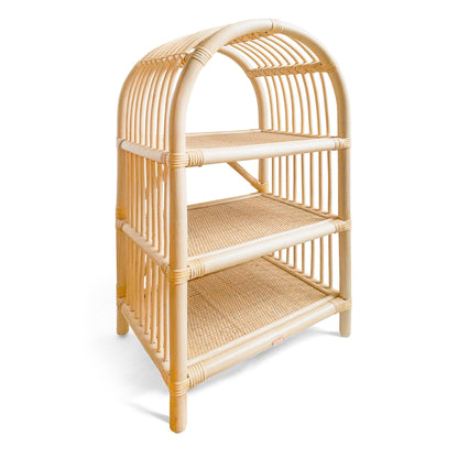 rattan childrens bookshelf