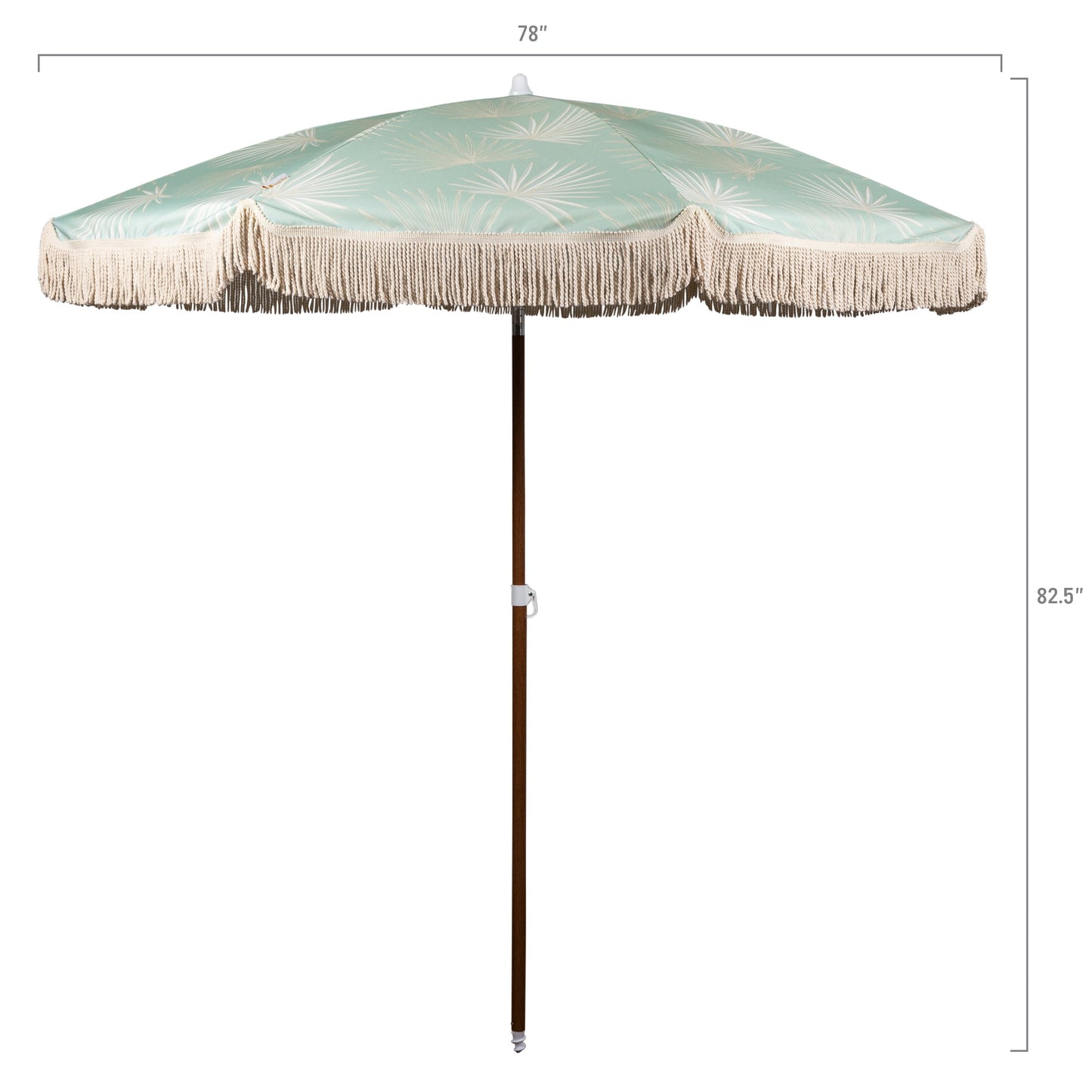 Summerland 6.5 ft. Portable Beach Umbrella - Coastal UV 50+ Sun Shade, Beach House Outdoor Entertaining