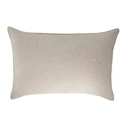	Light neutral reverse of the Coastal Blue lumbar pillow cover