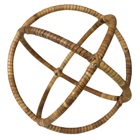 rattan wrapped sphere