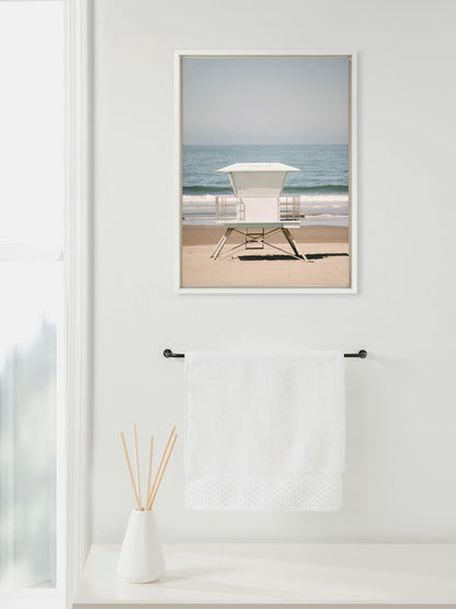 Sylvie Surf Shack Framed Canvas by Crystal Lynn Collins