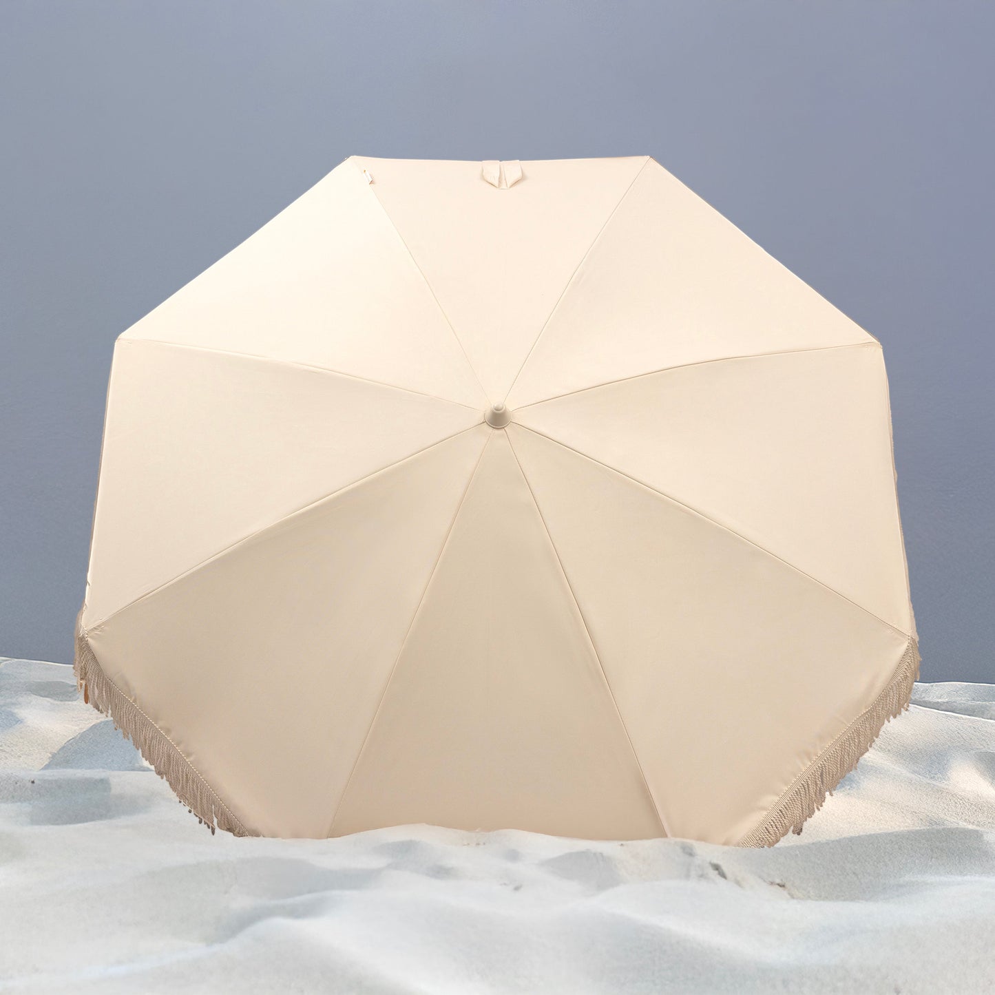 Summerland 6.5 ft. Portable Beach Umbrella - Coastal UV 50+ Sun Shade, Beach House Outdoor Entertaining