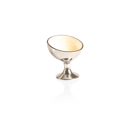 Enamel Pedestal Ice Cream & Snack Bowl – 4.5"