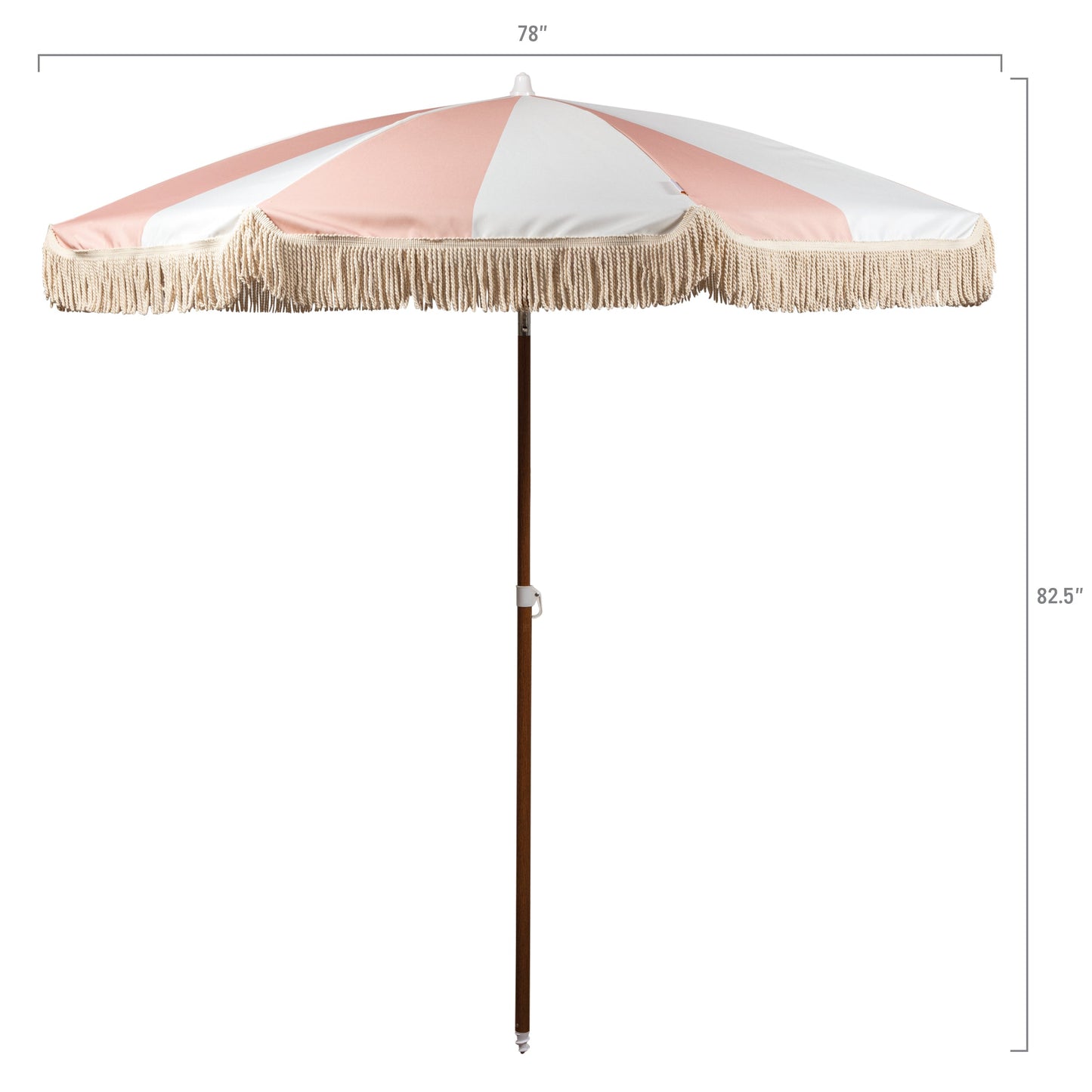 Summerland 6.5 ft. Portable Beach Umbrella - Coastal UV 50+ Sun Shade, Beach House Outdoor Entertaining