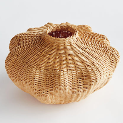 Rattan wicker vase 
