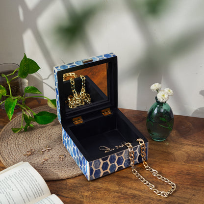 Gramercy Blue Bone Inlay Box