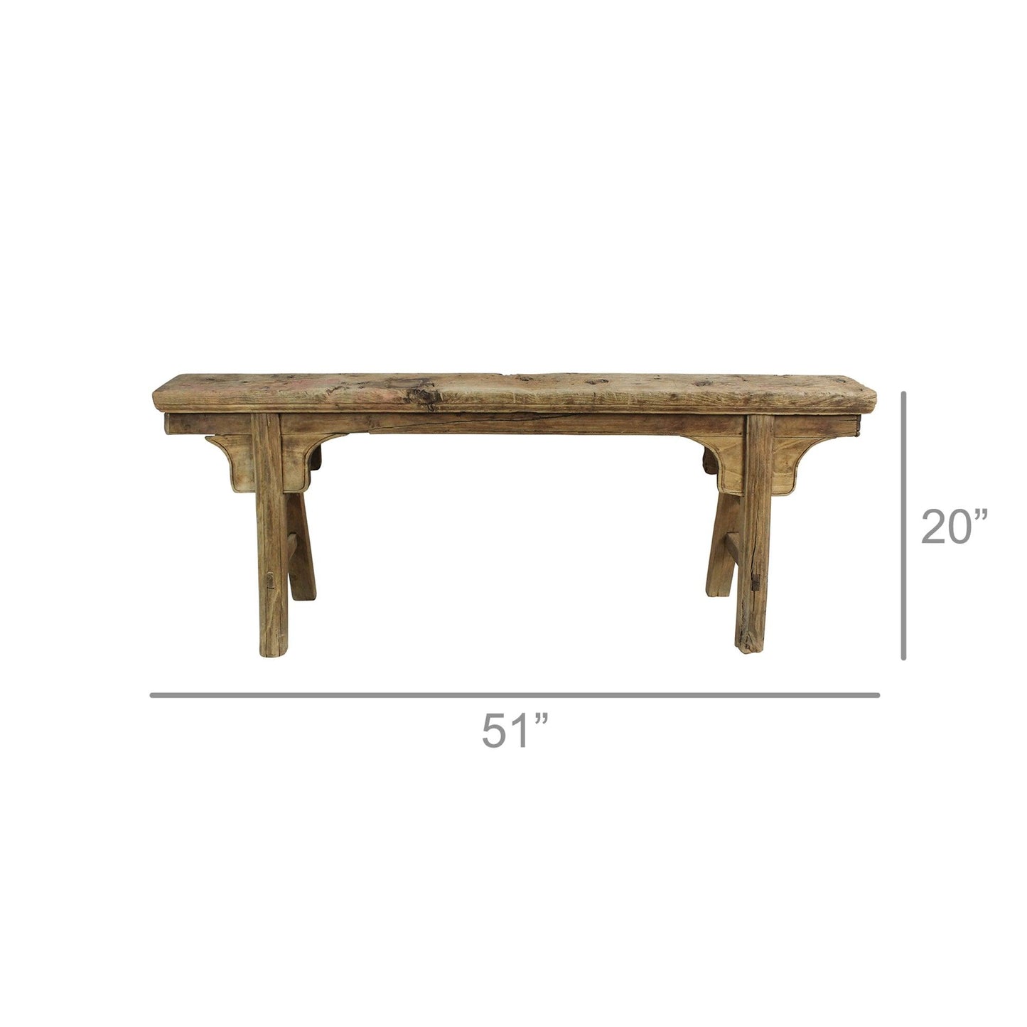 Rustic wood bench 