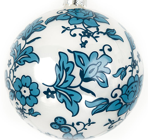 All Over Floral Ball Ornament
