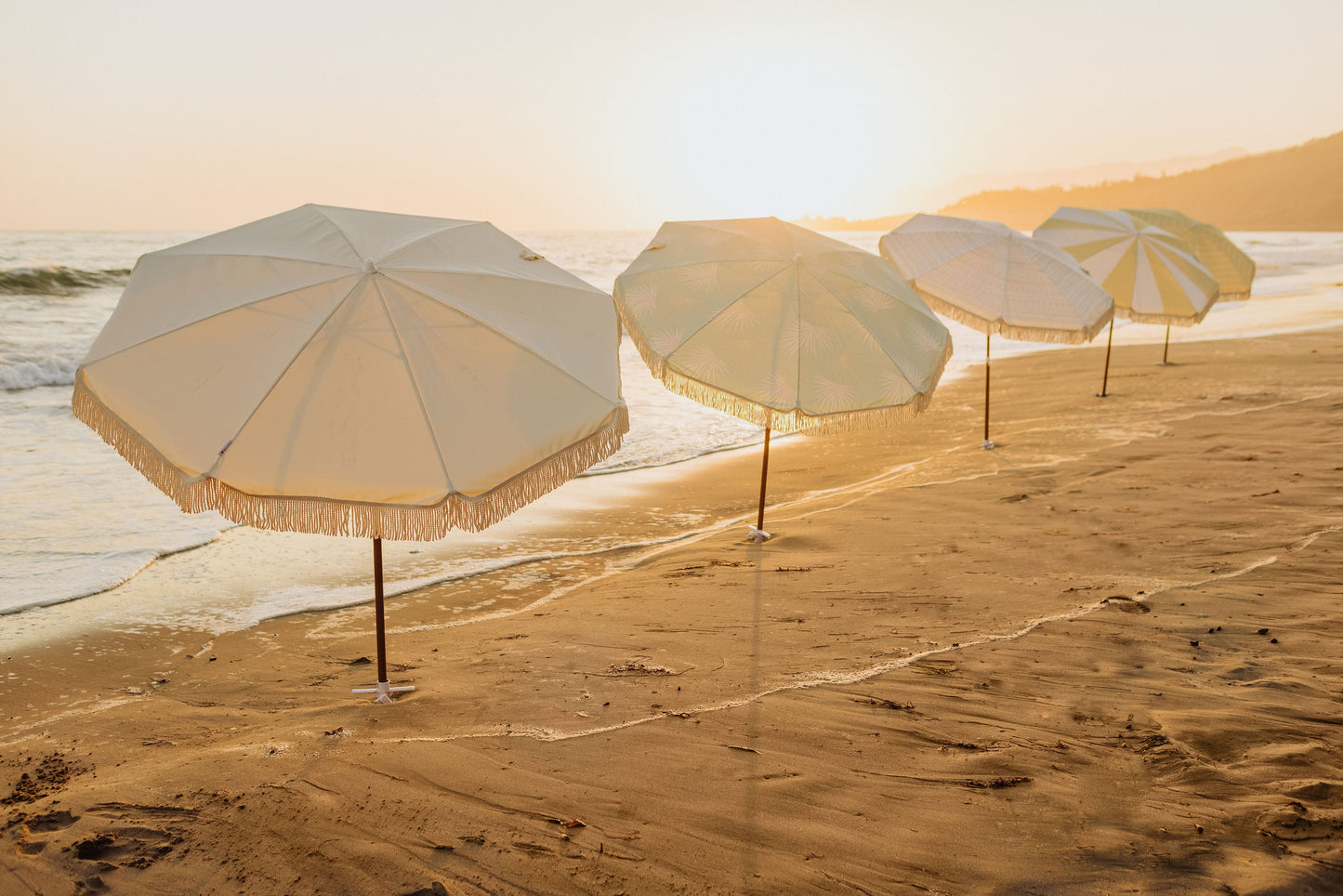 Summerland 6.5 ft. Portable Beach Umbrella - Coastal UV 50+ Sun Shade, Beach House Outdoor Entertaining
